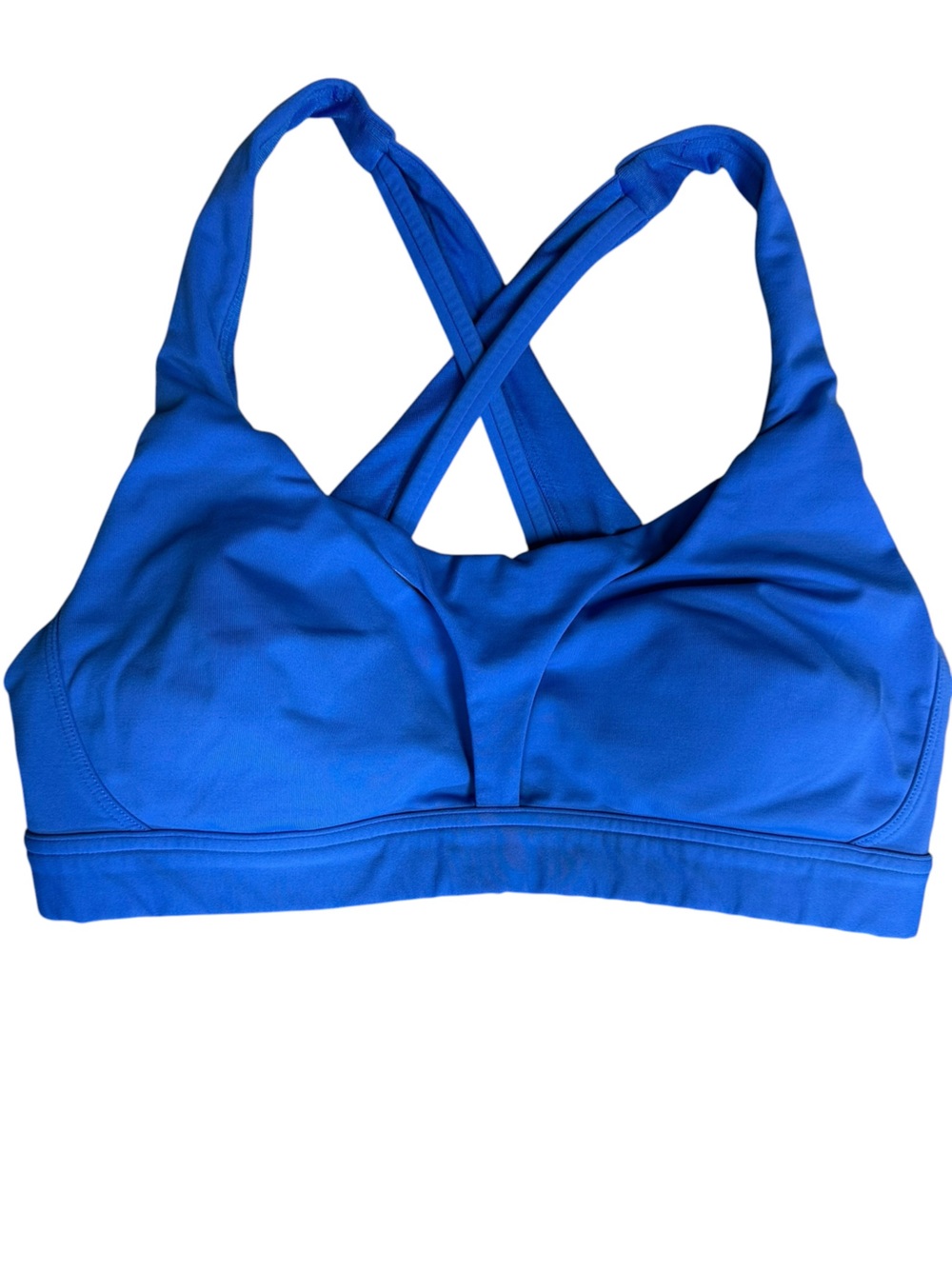 Lululemon Blue Cross Back Sports Bra Size 8